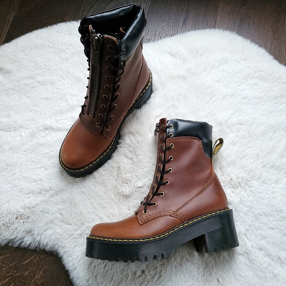 COPY - Dr Martens Karmilla Butterscotch Orleans Lugged Platform Boot - Picture 3 of 12